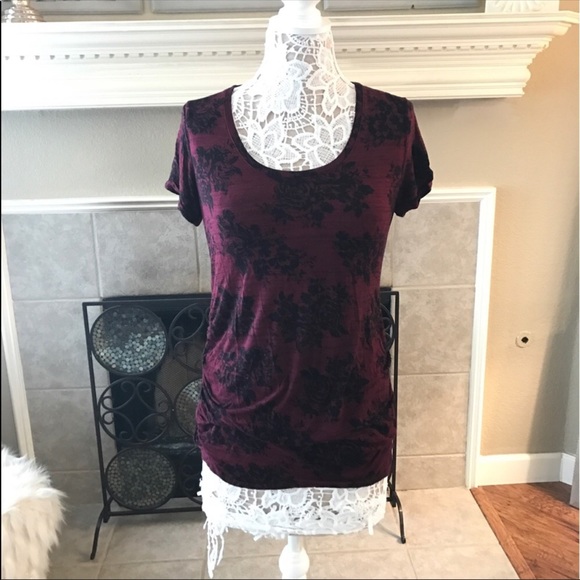 Motherhood Maternity Cinched Waist Comfy Top - Picture 2 of 3